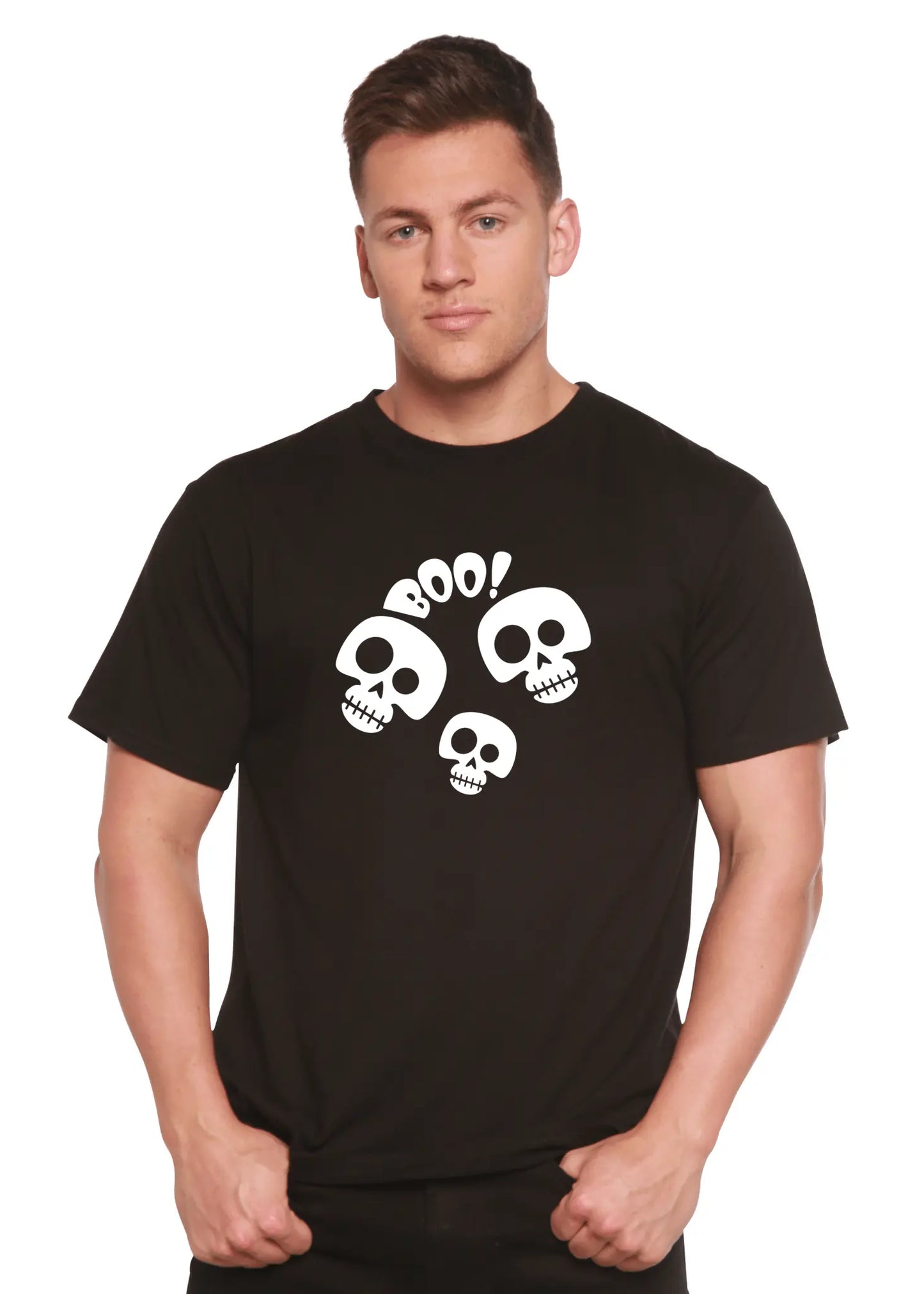 Halloween Boo Unisex Bamboo Viscose/Organic Cotton Short Sleeve Graphic T-Shirt - Blade & Thread