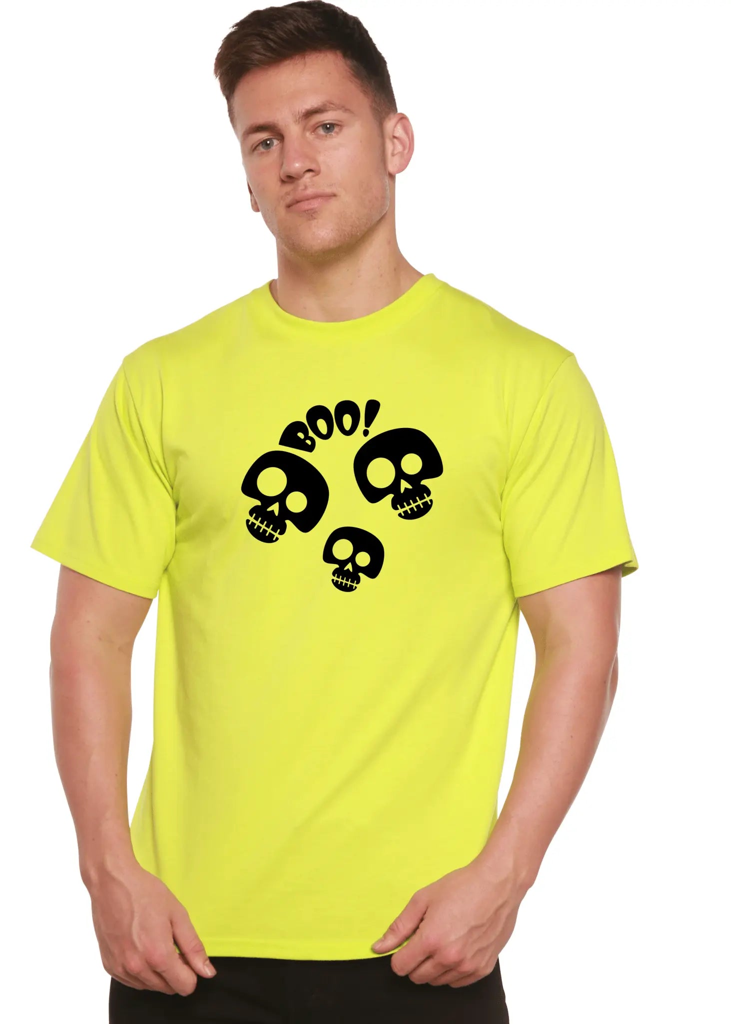 Halloween Boo Unisex Bamboo Viscose/Organic Cotton Short Sleeve Graphic T-Shirt - Blade & Thread