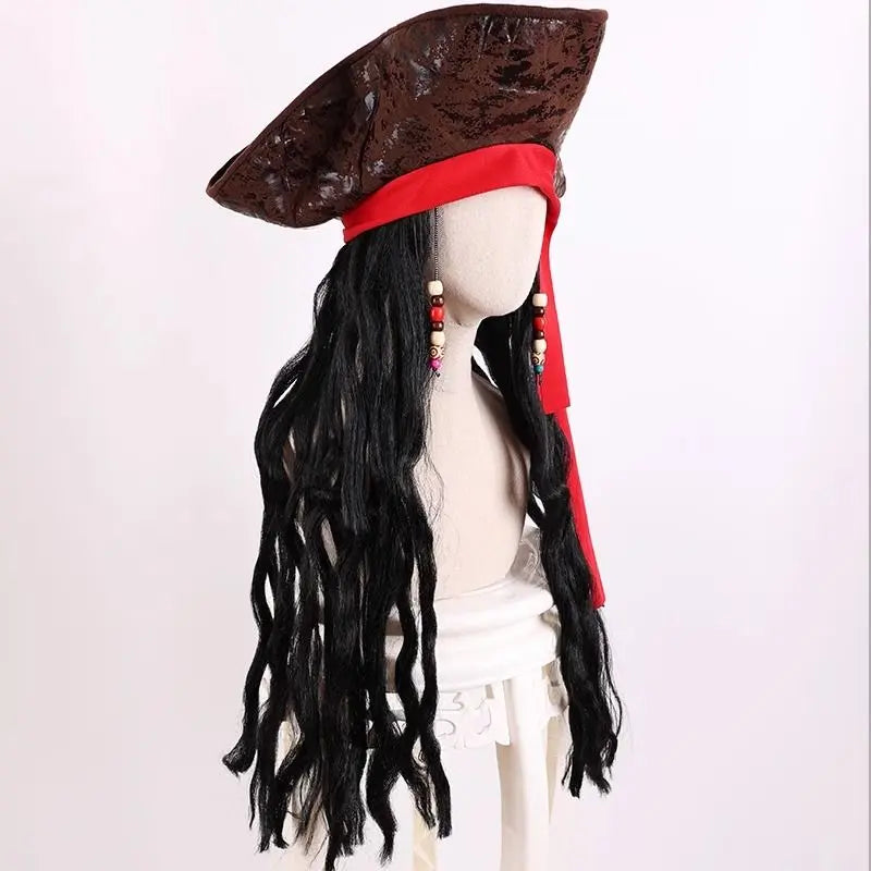 Halloween Captain Jack Sparrow hat wig - Blade & Thread