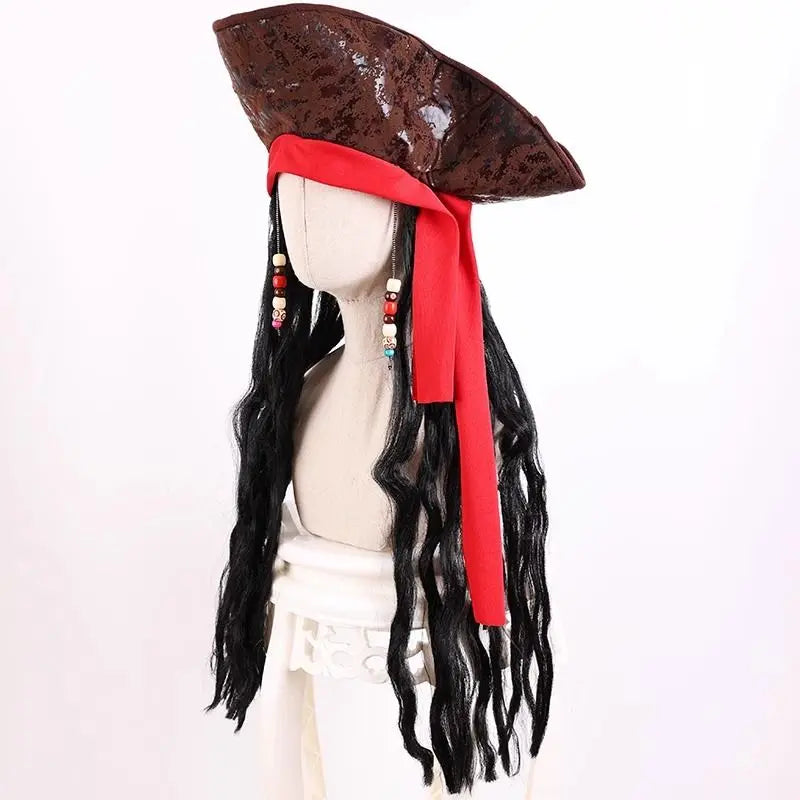 Halloween Captain Jack Sparrow hat wig - Blade & Thread