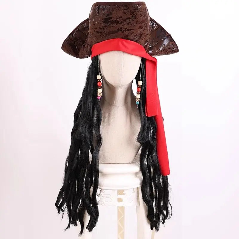 Halloween Captain Jack Sparrow hat wig - Blade & Thread