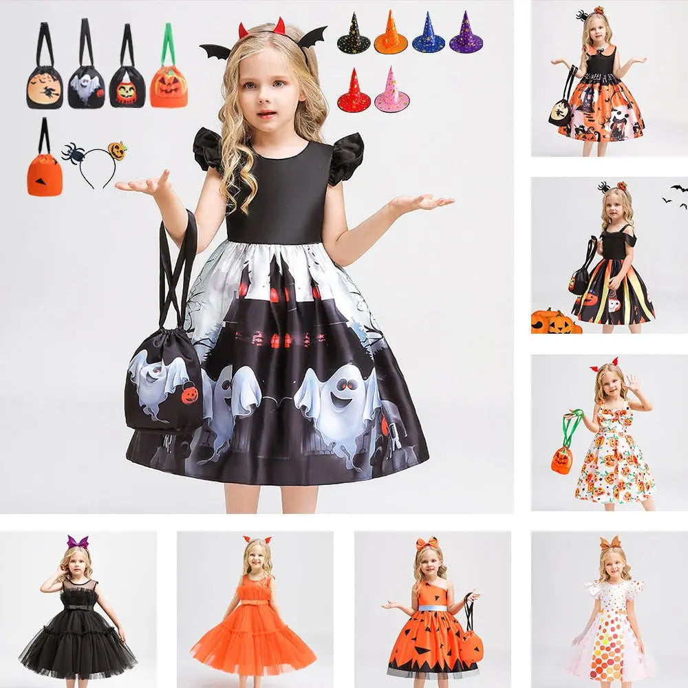 Halloween children's witch performance dress - Blade & Thread