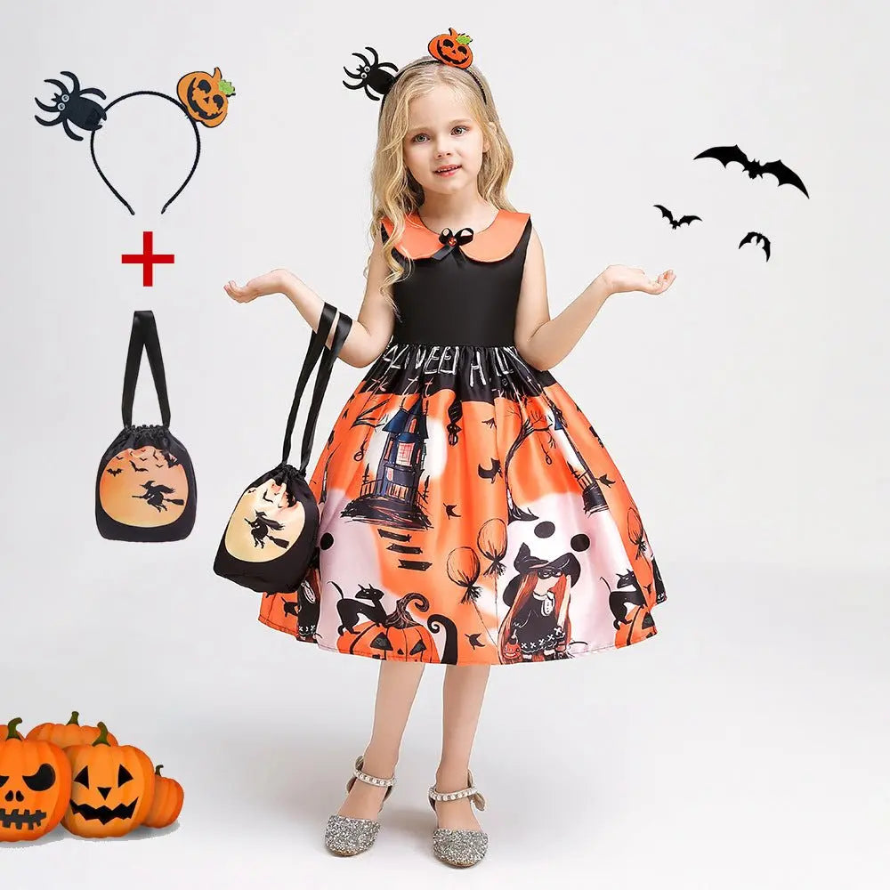Halloween children's witch performance dress nowadaysfashion
