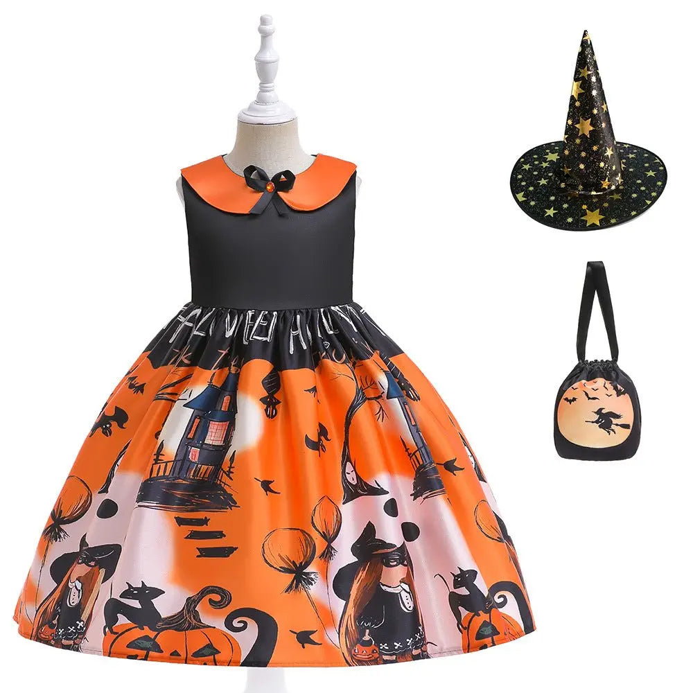 Halloween children's witch performance dress - Blade & Thread