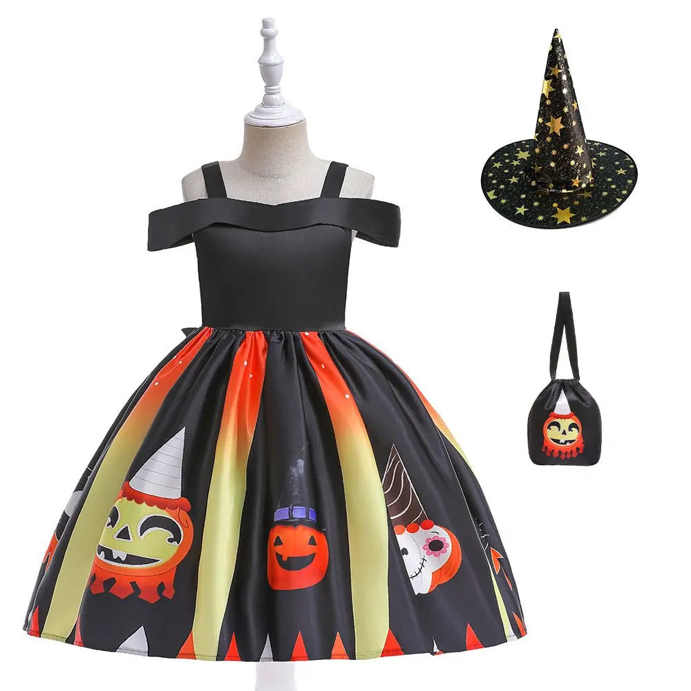Halloween children's witch performance dress - Blade & Thread