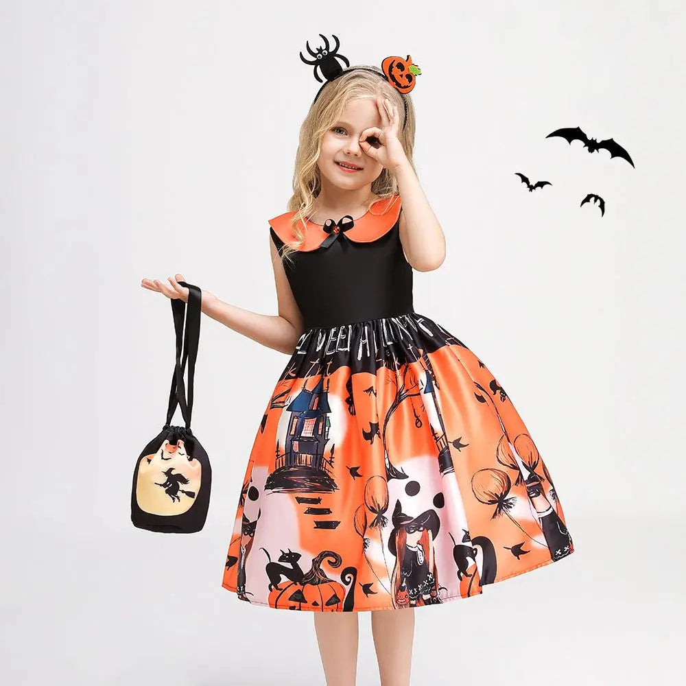 Halloween children's witch performance dress - Blade & Thread