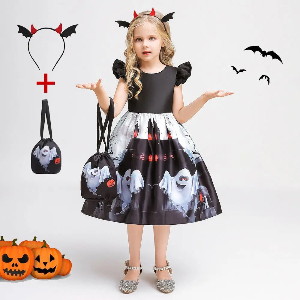Halloween children's witch performance dress - Blade & Thread