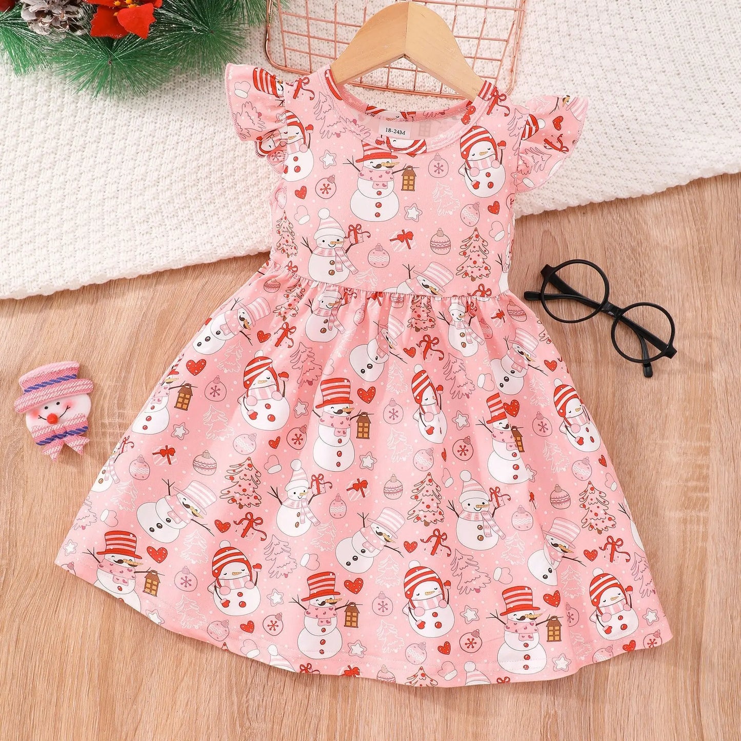 Halloween Christmas children's clothing print dresses - Blade & Thread