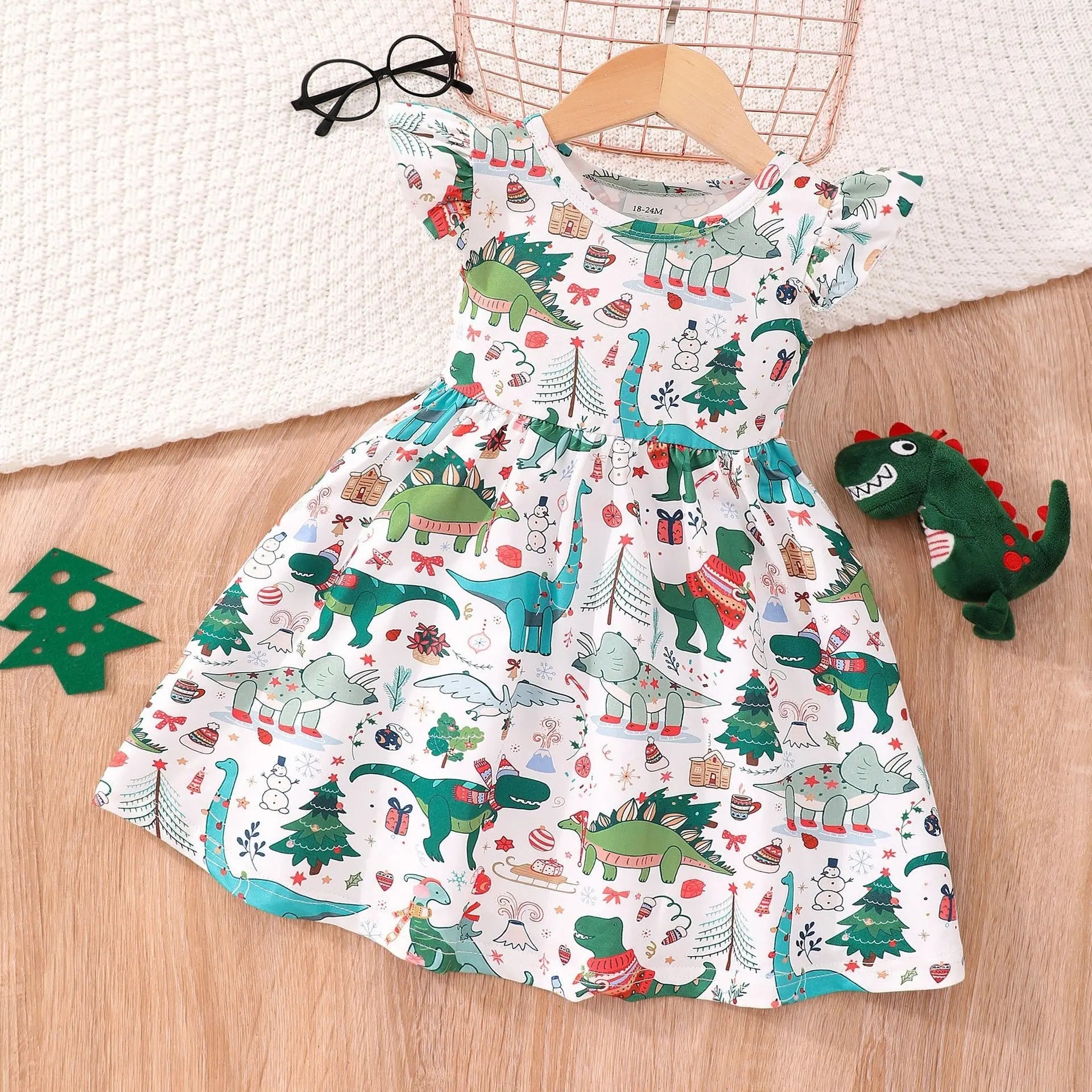 Halloween Christmas children's clothing print dresses nowadaysfashion