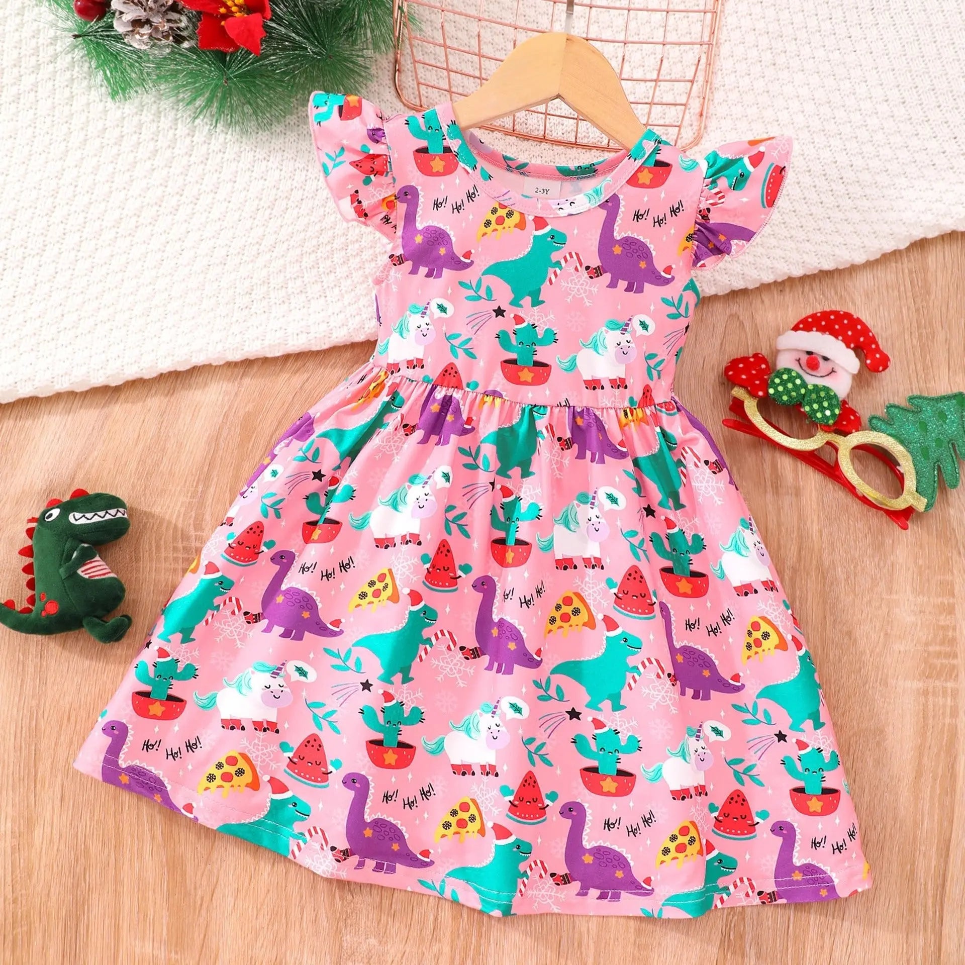 Halloween Christmas children's clothing print dresses - Blade & Thread