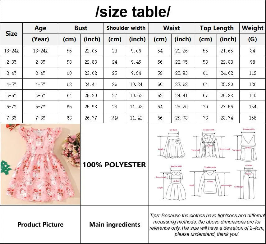 Halloween Christmas children's clothing print dresses - Blade & Thread