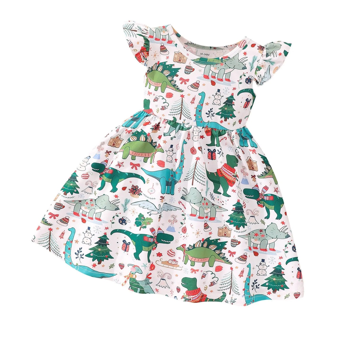 Halloween Christmas children's clothing print dresses - Blade & Thread