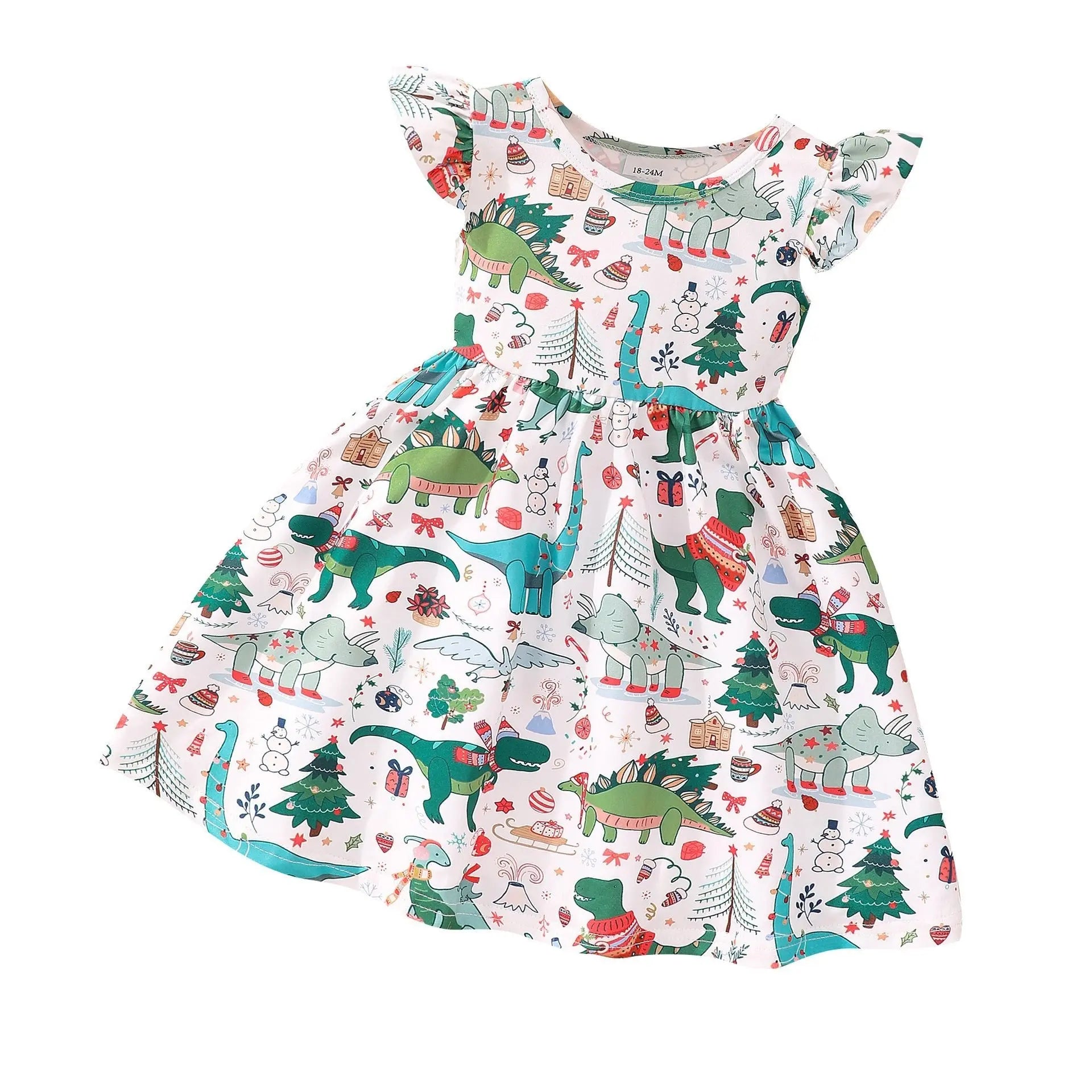 Halloween Christmas children's clothing print dresses - Blade & Thread