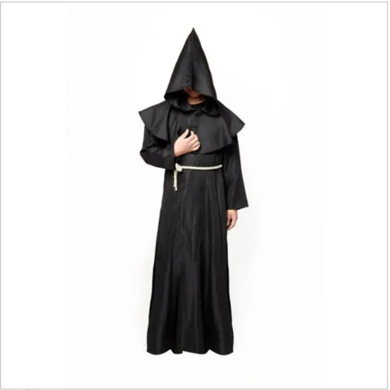 Halloween costume medieval monk cloak suit nowadaysfashion