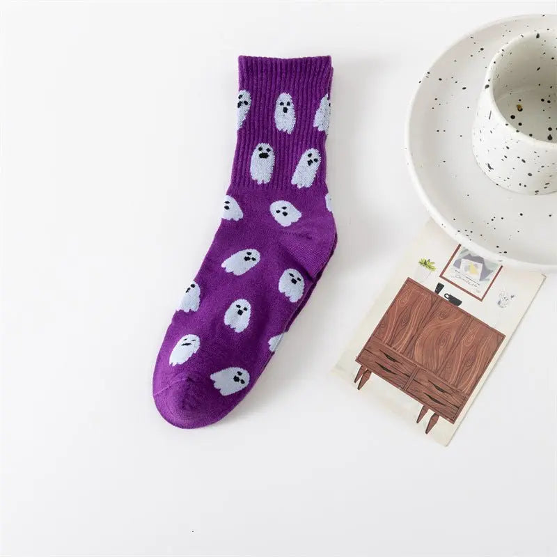 Halloween ghost middle-tube socks - Blade & Thread
