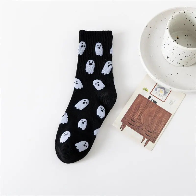 Halloween ghost middle-tube socks - Blade & Thread