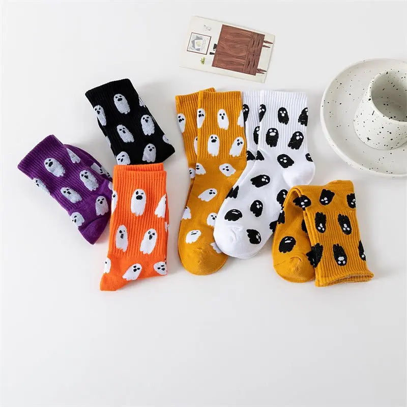 Halloween ghost middle-tube socks - Blade & Thread
