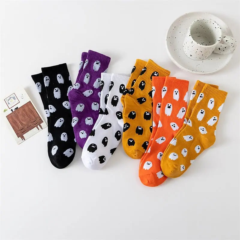 Halloween ghost middle-tube socks - Blade & Thread