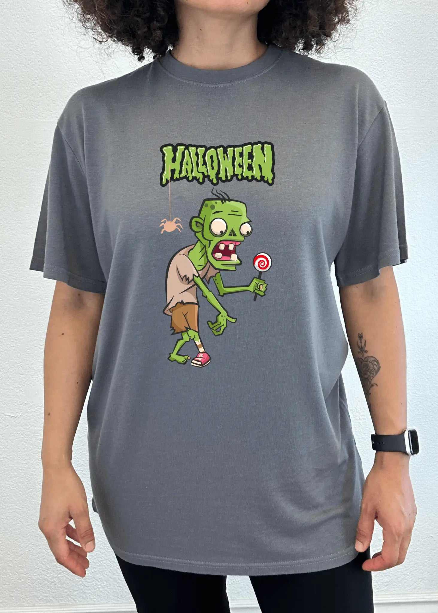 Halloween Green Monster Unisex Bamboo Viscose/Organic Cotton Short Sleeve Graphic T-Shirt - Blade & Thread