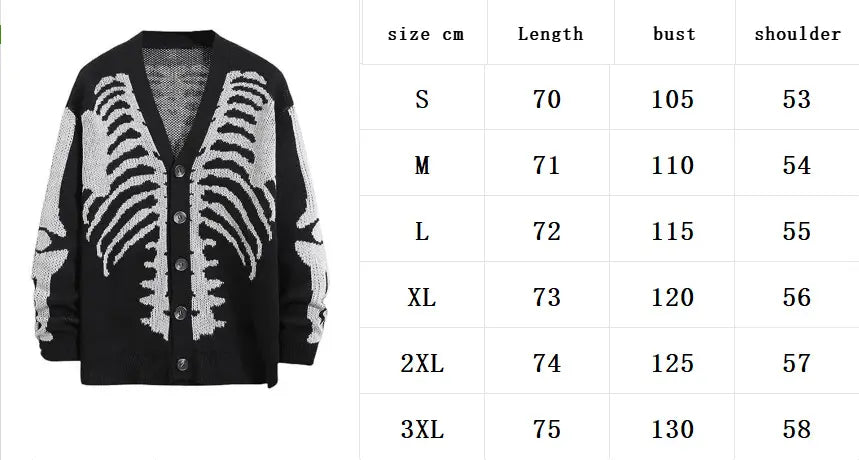 Halloween knitted cardigan sweater - Blade & Thread