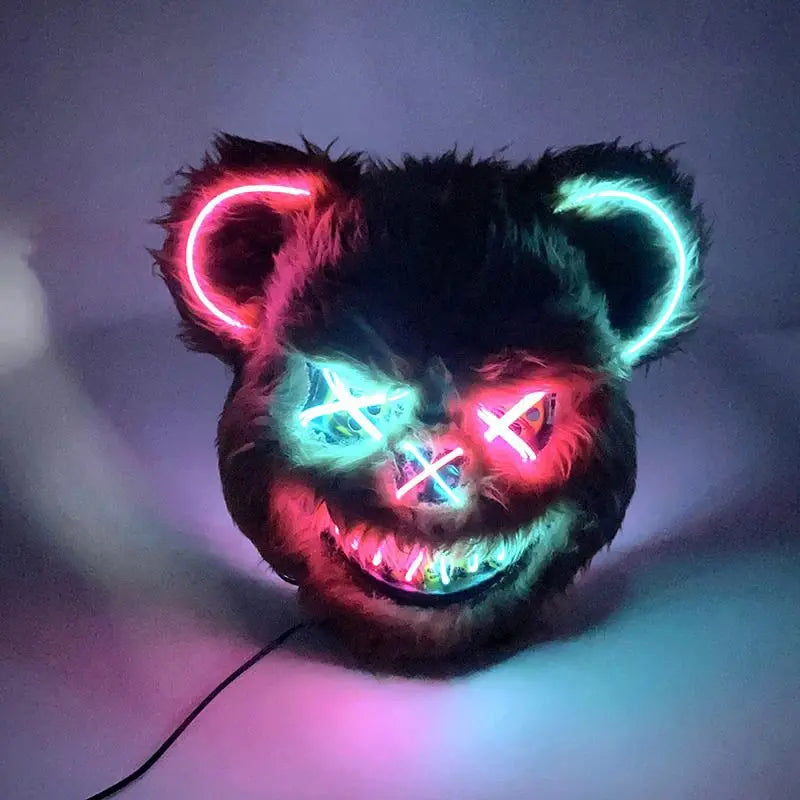 Halloween luminous bear mask nowadaysfashion