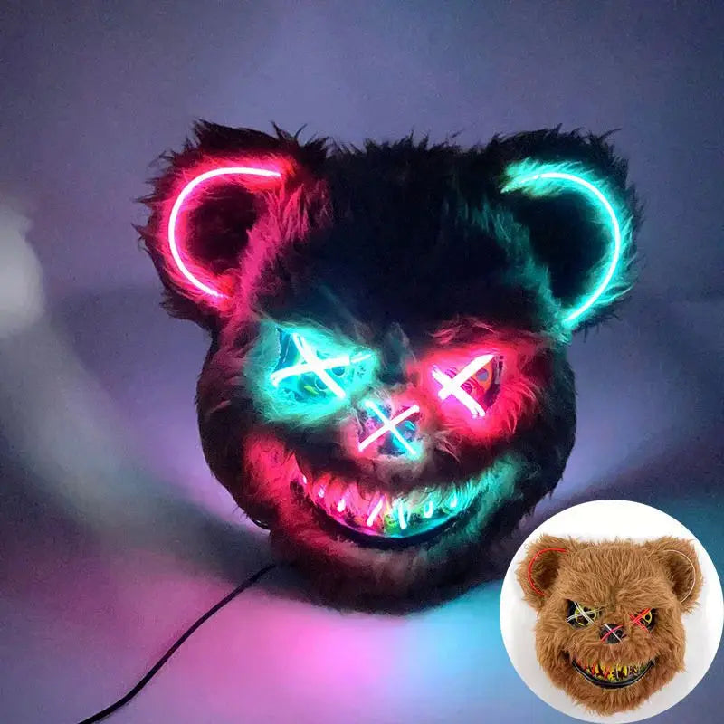 Halloween luminous bear mask - Blade & Thread