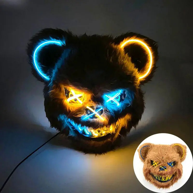 Halloween luminous bear mask - Blade & Thread