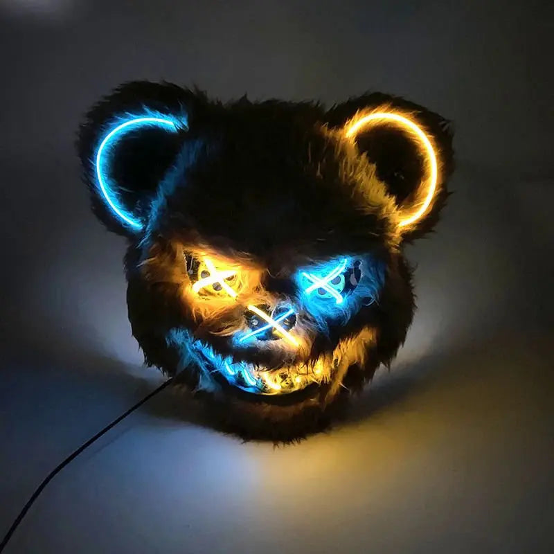 Halloween luminous bear mask - Blade & Thread