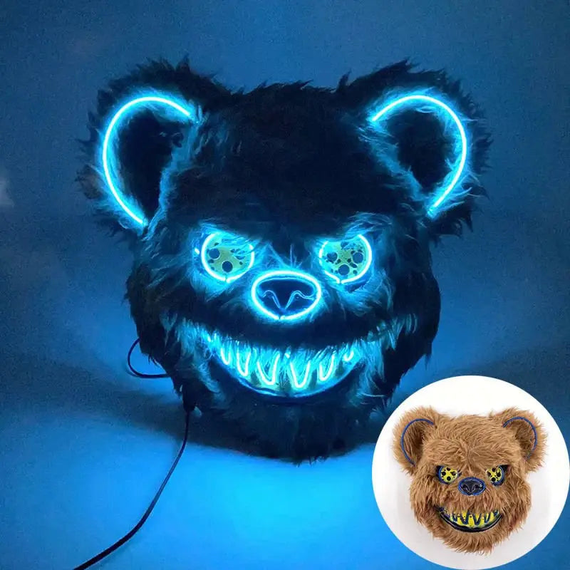 Halloween luminous bear mask - Blade & Thread