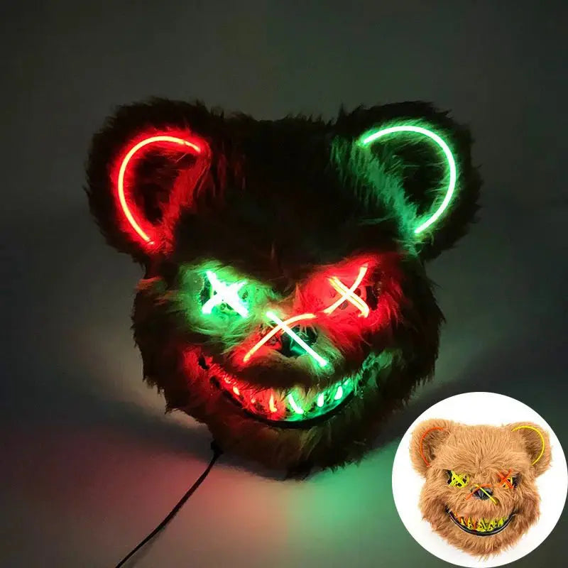 Halloween luminous bear mask - Blade & Thread