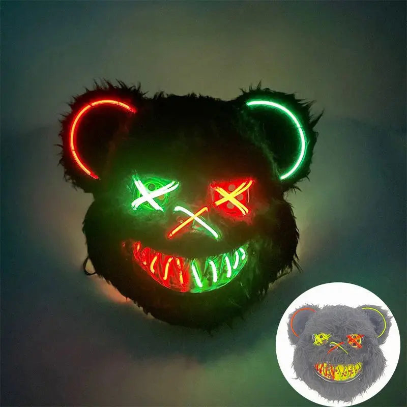 Halloween luminous bear mask - Blade & Thread