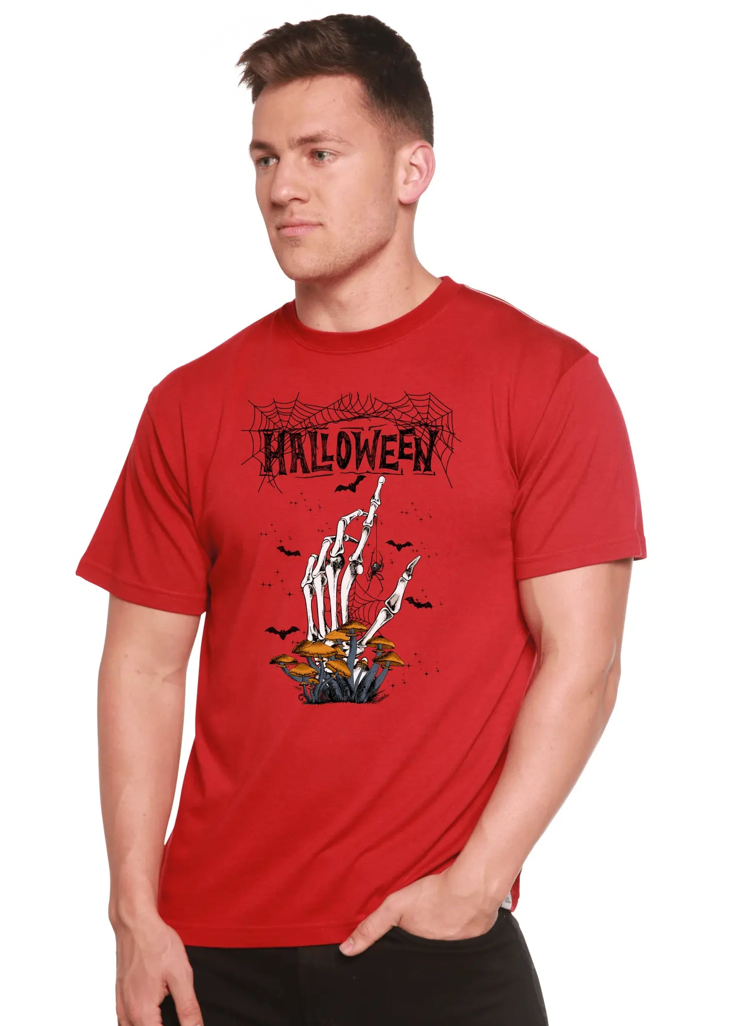 Halloween Men's Bamboo Viscose/Organic Cotton Short Sleeve Graphic T-Shirt - Blade & Thread