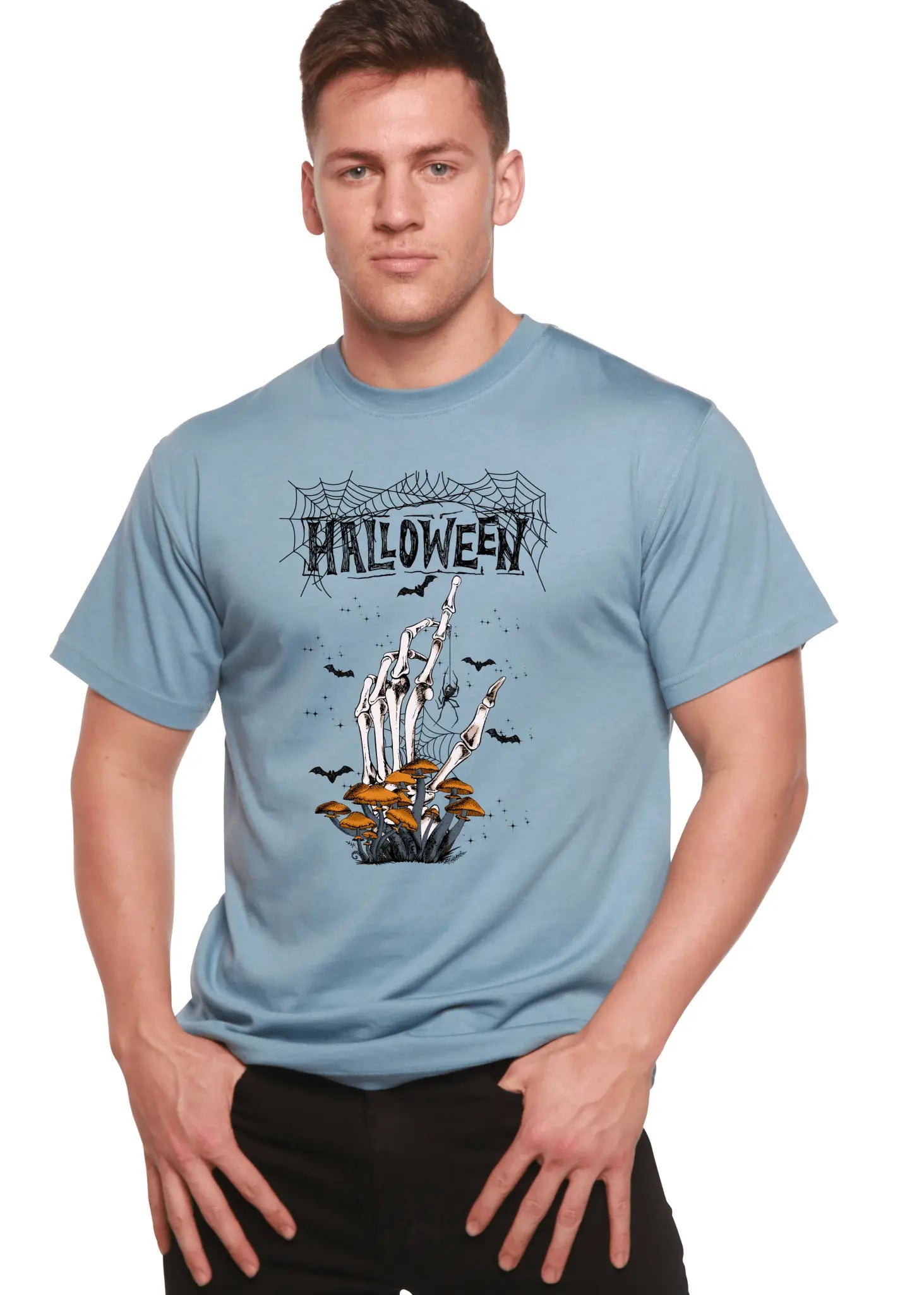 Halloween Men's Bamboo Viscose/Organic Cotton Short Sleeve Graphic T-Shirt - Blade & Thread