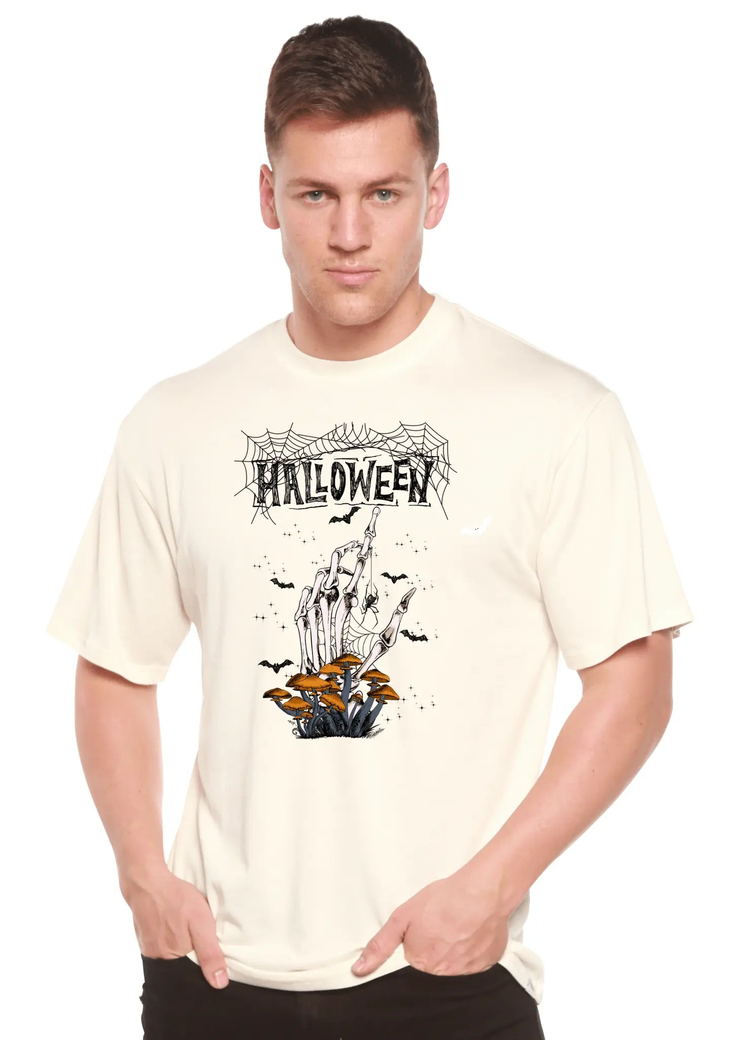 Halloween Men's Bamboo Viscose/Organic Cotton Short Sleeve Graphic T-Shirt - Blade & Thread