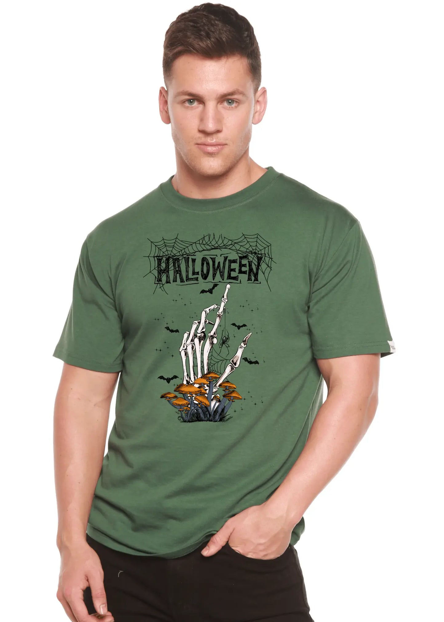 Halloween Men's Bamboo Viscose/Organic Cotton Short Sleeve Graphic T-Shirt - Blade & Thread