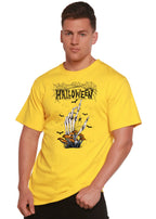 Halloween Men's Bamboo Viscose/Organic Cotton Short Sleeve Graphic T-Shirt Spun Bamboo