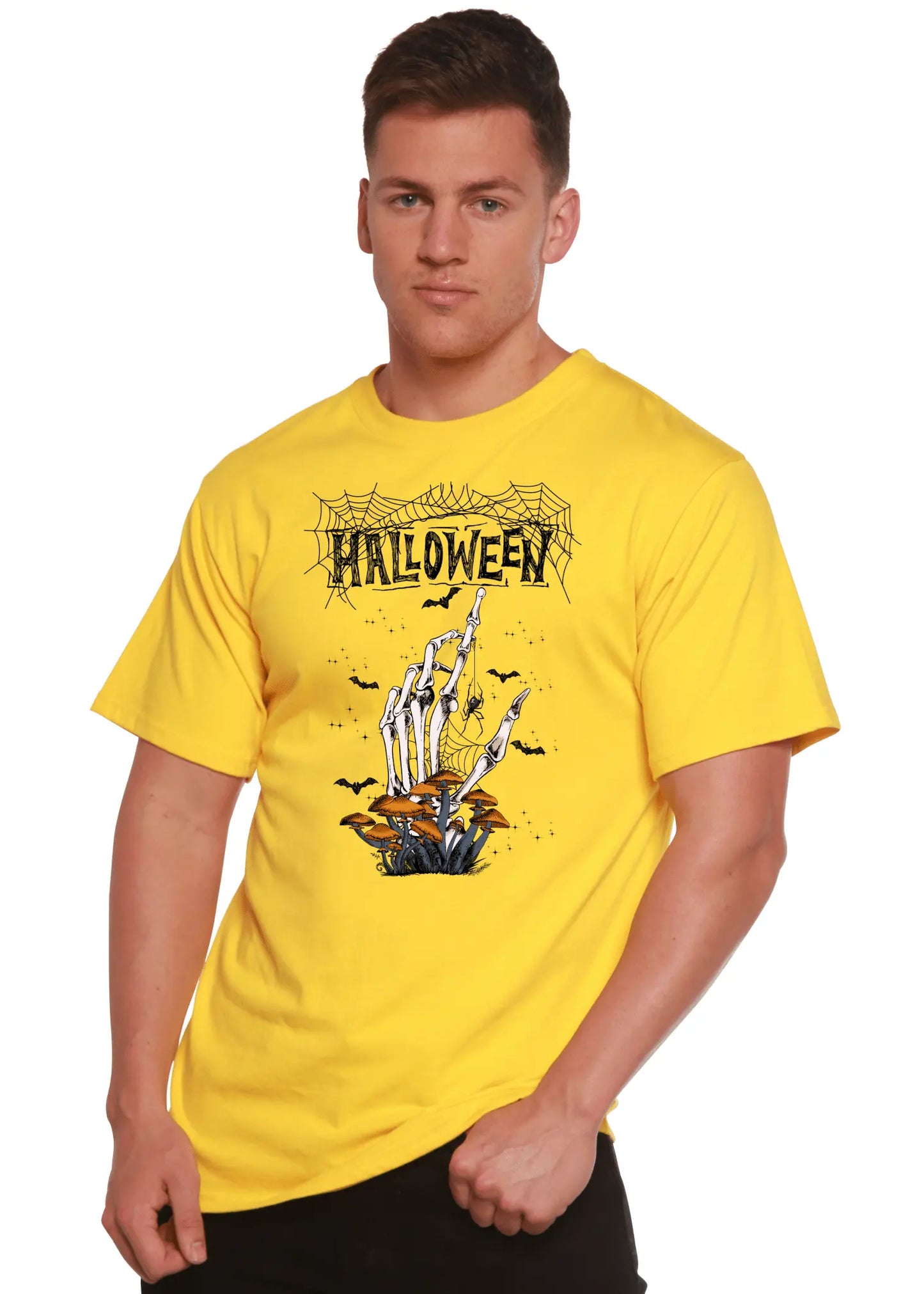 Halloween Men's Bamboo Viscose/Organic Cotton Short Sleeve Graphic T-Shirt - Blade & Thread