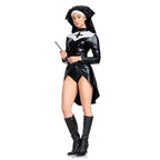 Halloween PU leather nun costume nowadaysfashion