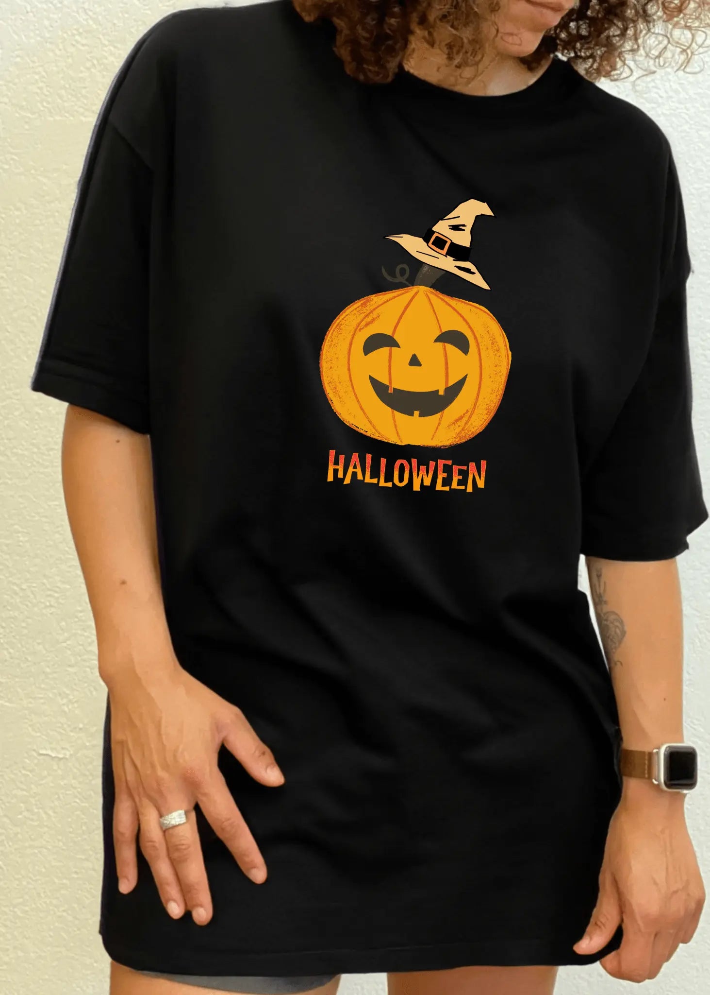 Halloween Pumpkin Unisex Bamboo Viscose/Organic Cotton Short Sleeve Graphic T-Shirt - Blade & Thread