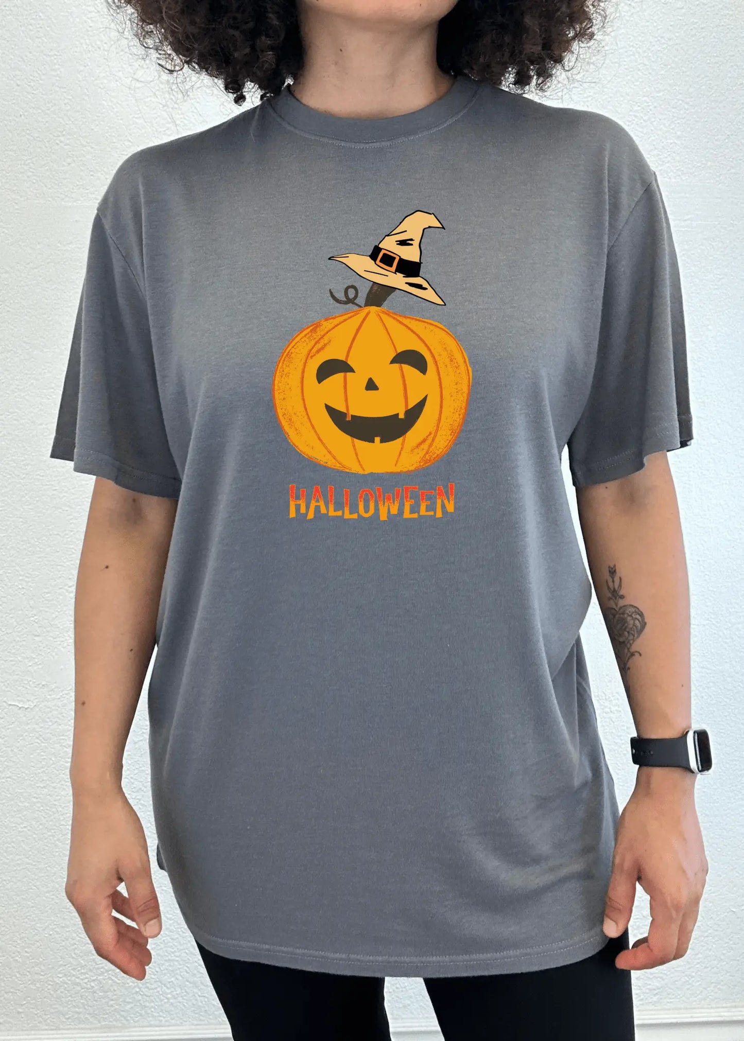 Halloween Pumpkin Unisex Bamboo Viscose/Organic Cotton Short Sleeve Graphic T-Shirt - Blade & Thread