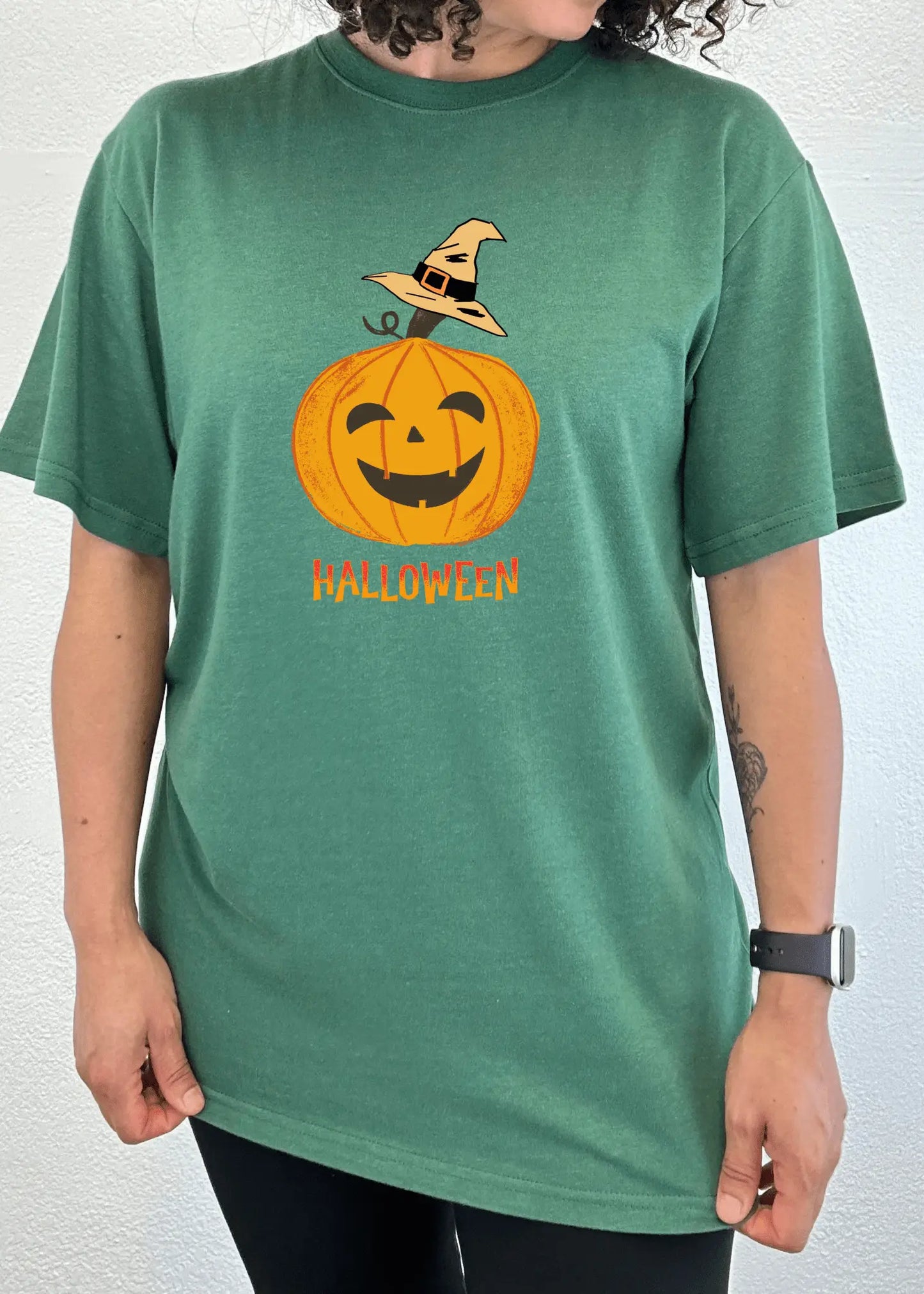 Halloween Pumpkin Unisex Bamboo Viscose/Organic Cotton Short Sleeve Graphic T-Shirt - Blade & Thread