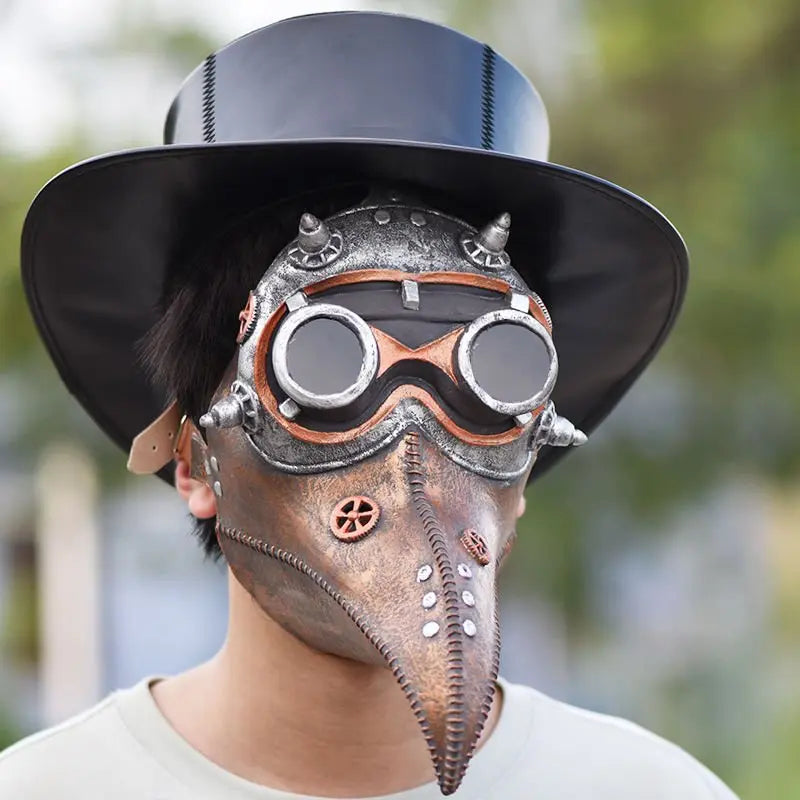 Halloween punk plague crow headgear - Blade & Thread
