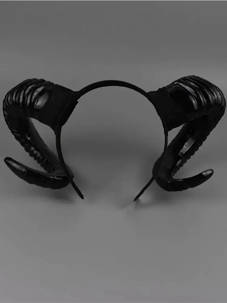 Halloween retro devil horn headdress - Blade & Thread