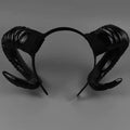 Halloween retro devil horn headdress nowadaysfashion