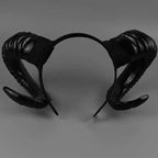 Halloween retro devil horn headdress nowadaysfashion