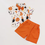 Halloween shirt shorts pumpkin suit nowadaysfashion