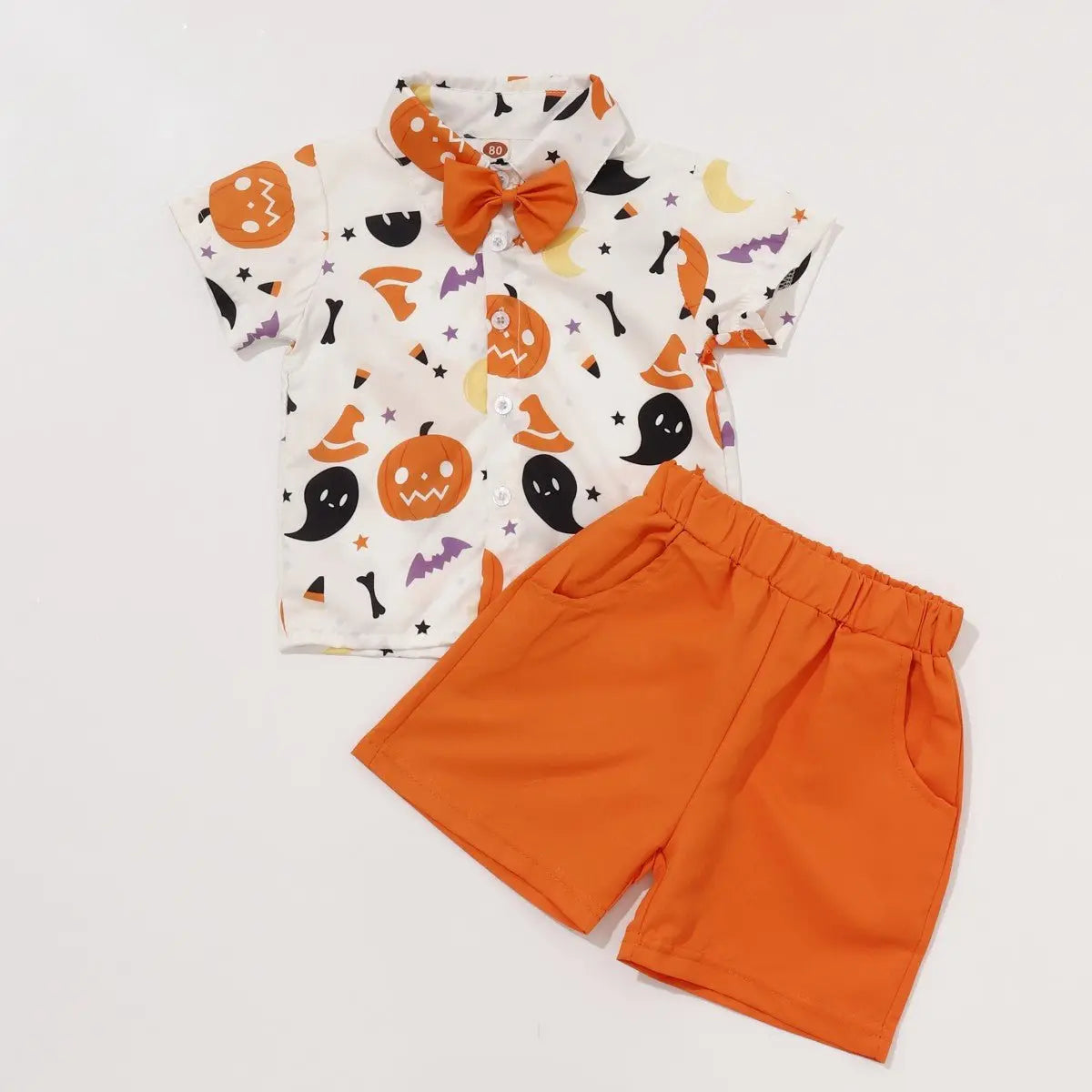 Halloween shirt shorts pumpkin suit - Blade & Thread