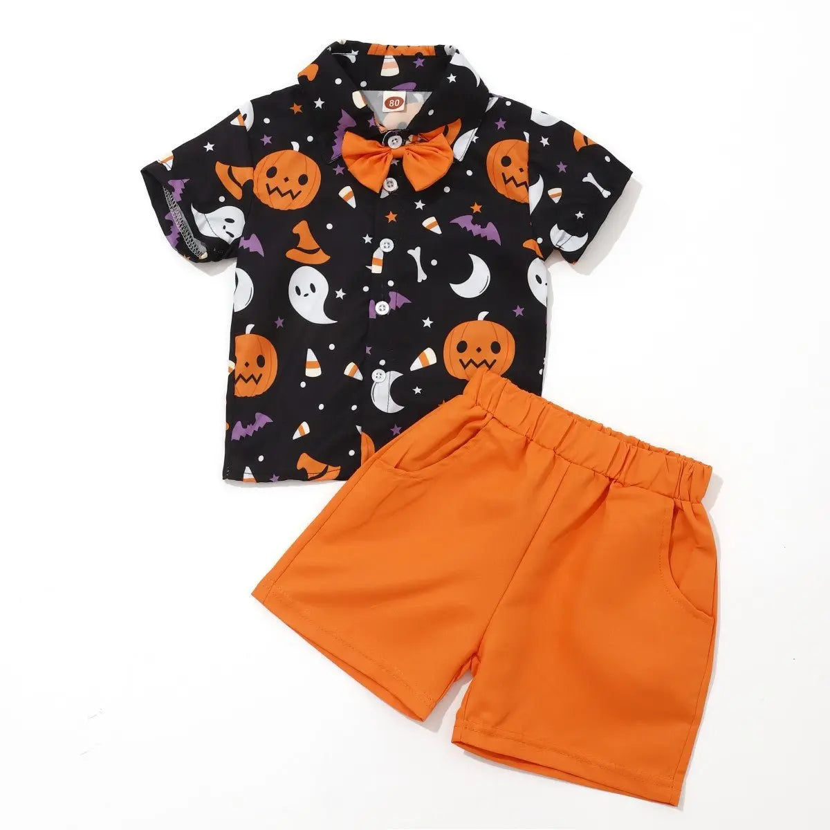 Halloween shirt shorts pumpkin suit - Blade & Thread