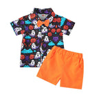 Halloween shirt shorts pumpkin suit nowadaysfashion