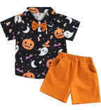 Halloween shirt shorts pumpkin suit nowadaysfashion